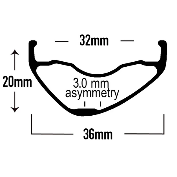 Rotelle Avt Rim ASTRAL Backbone Alloy 27.5
