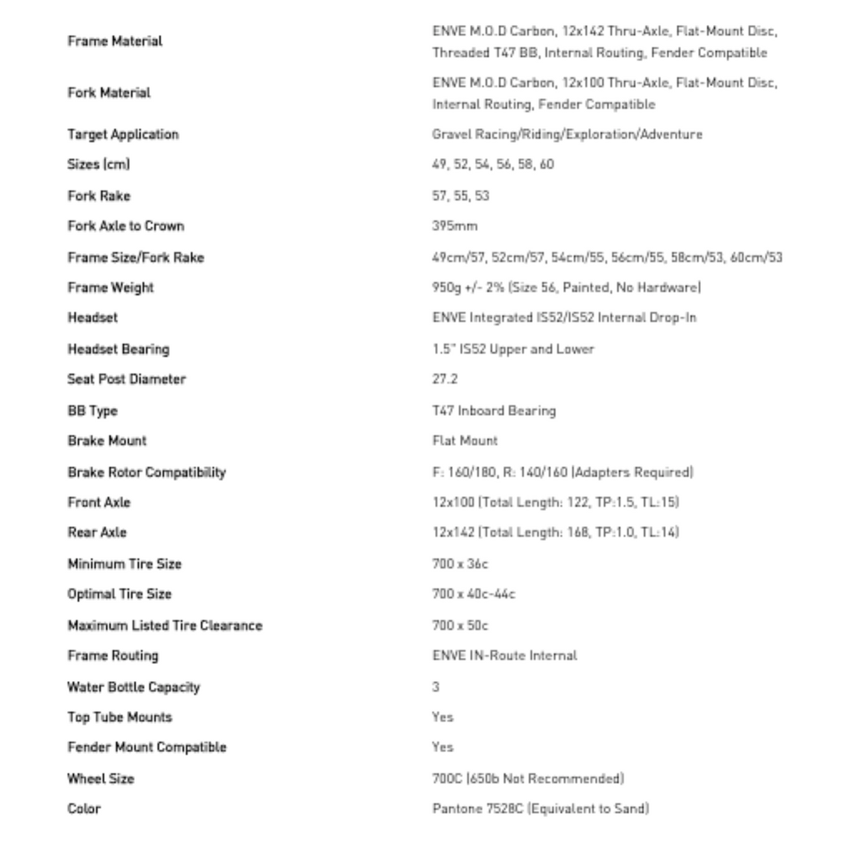 ENVE MOG Gravel Frameset