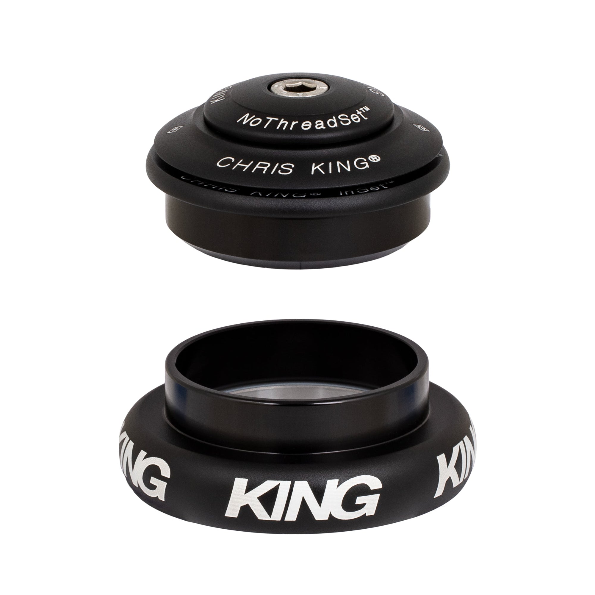 Chris King InSet 7 Lower Bearing Cup - EC44mm. 1-1/2",  Lower Cup and Bearing Only- Matte Blac