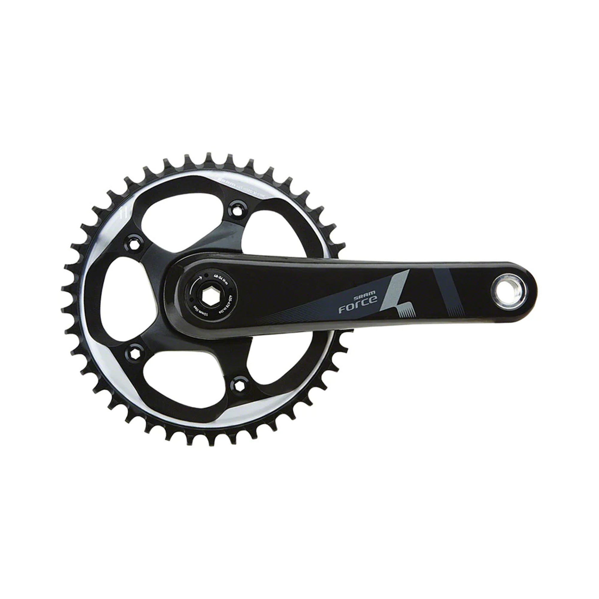 SRAM Force 1 Crankset - 172.5mm, 10/11-Speed, 42t, 110 BCD, BB30/PF30 Spindle Interface, Black