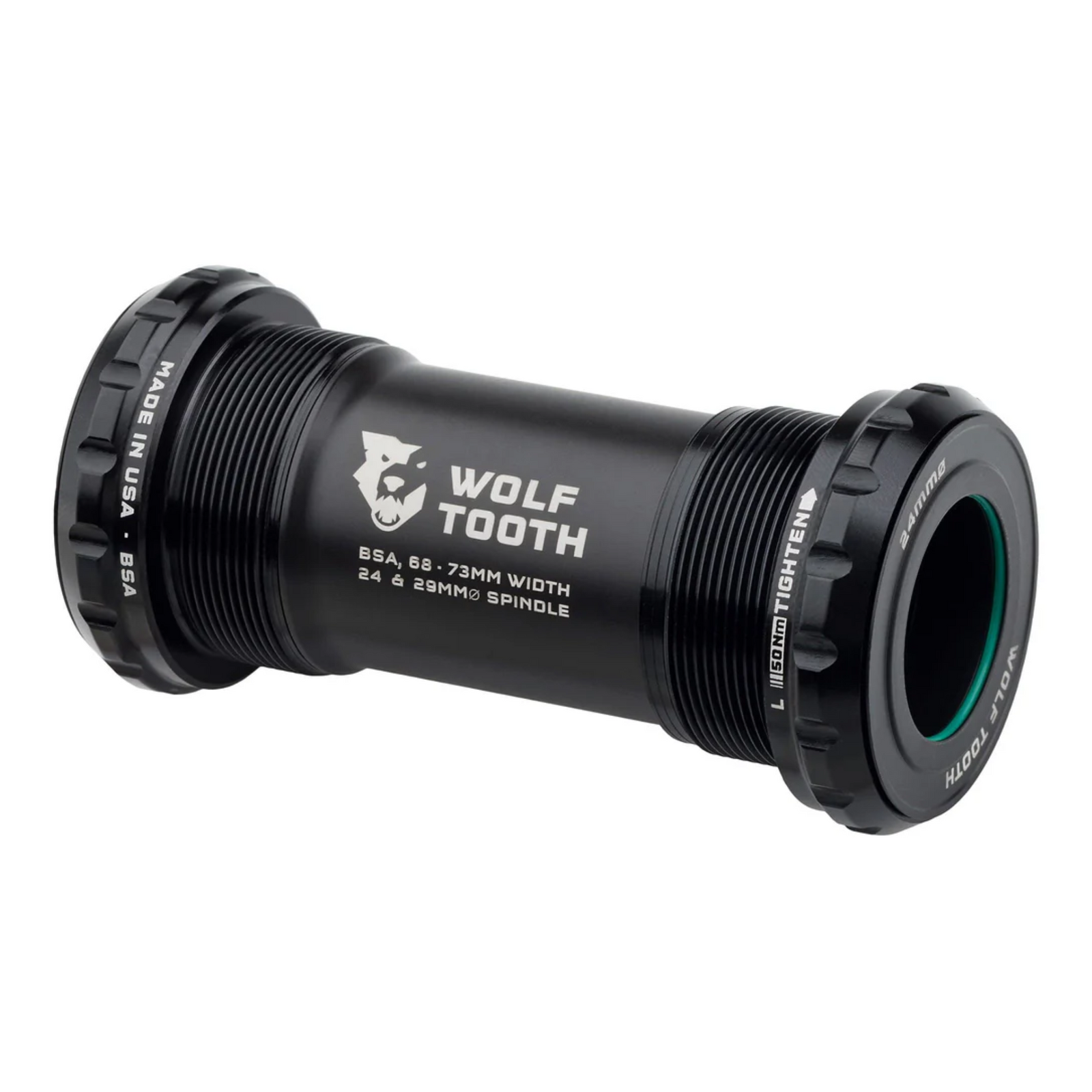 Wolf Tooth BSA Bottom Bracket Black 24mm