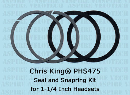 Chris King 1-1/4 Inch Seal &amp; Snapring Kit For NoThreadSet 2Nut GripNut Headset/30mm BB- PHS475