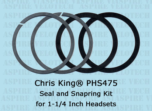 Chris King 1-1/4 Inch Seal & Snapring Kit For NoThreadSet 2Nut GripNut Headset/30mm BB- PHS475