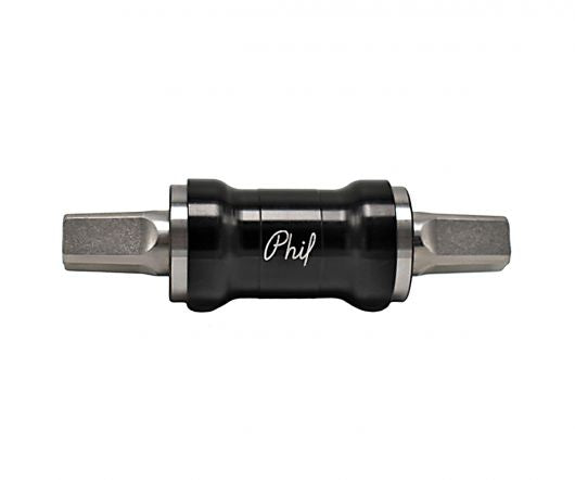 Phil Wood Stainless Steel Square Taper Bottom Bracket - ISO / CAMPAGNOLO